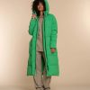 Vrouwen Geisha Fashion | Geisha Dames Lange Puffer Jas 38569-21 Groen