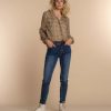Vrouwen Geisha Fashion | Geisha Dames Skinny Jeans 31503-10 Stonewash Denim