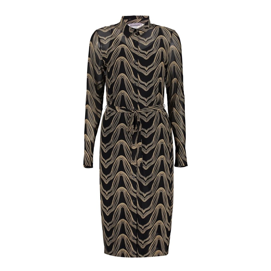 Vrouwen Geisha Fashion | Geisha Dames Mesh Jurk 37871-14 Zwart