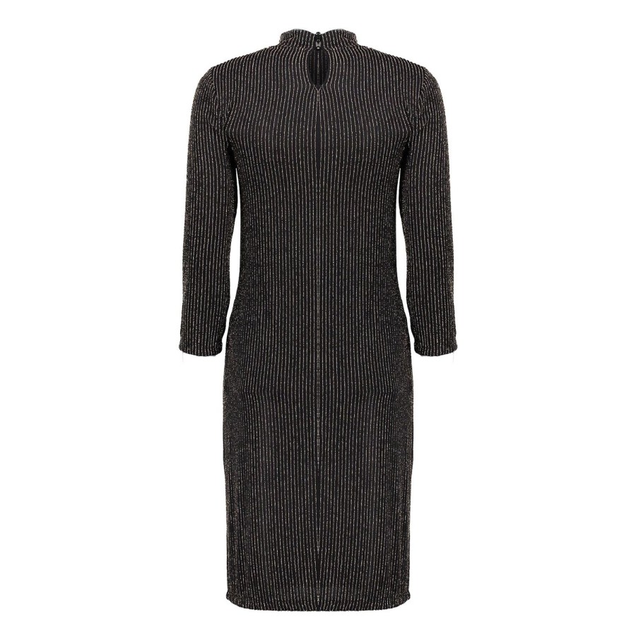 Vrouwen Geisha Fashion | Geisha Stretch Jurk 07832-41 Zwart