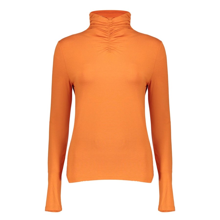 Vrouwen Geisha Fashion | Geisha Dames Top Met Ruches 32604-41 Oranje