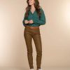 Vrouwen Geisha Fashion | Geisha Dames Jogg Skinny Jeans 31538-10 Camel