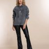 Vrouwen Geisha Fashion | Geisha Jog Denim Blouse Jacket 25512-10 Grey Denim