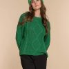 Vrouwen Geisha Fashion | Geisha Dames Gebreide Trui 34505-10 Groen