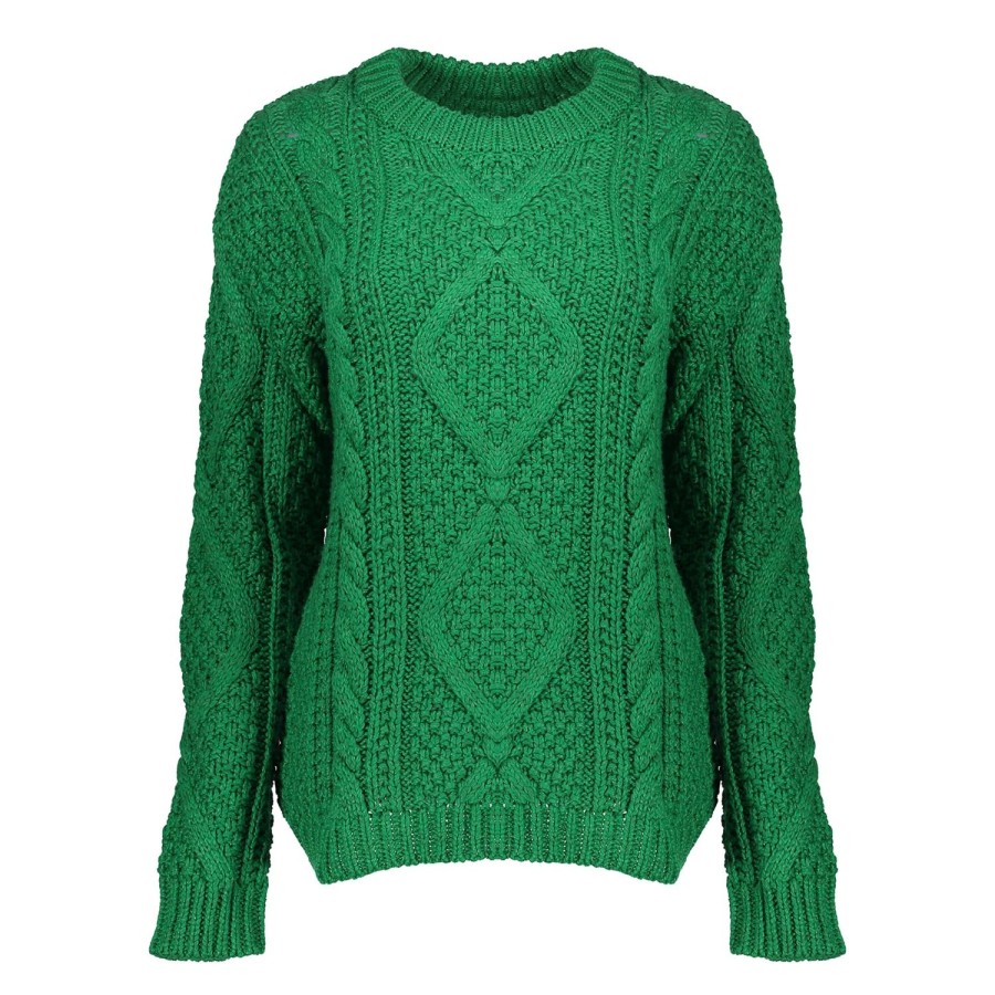 Vrouwen Geisha Fashion | Geisha Dames Gebreide Trui 34505-10 Groen