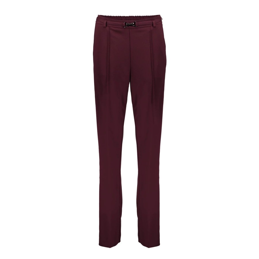 Vrouwen Geisha Fashion | Geisha Dames Pantalon 31527-10 Aubergine