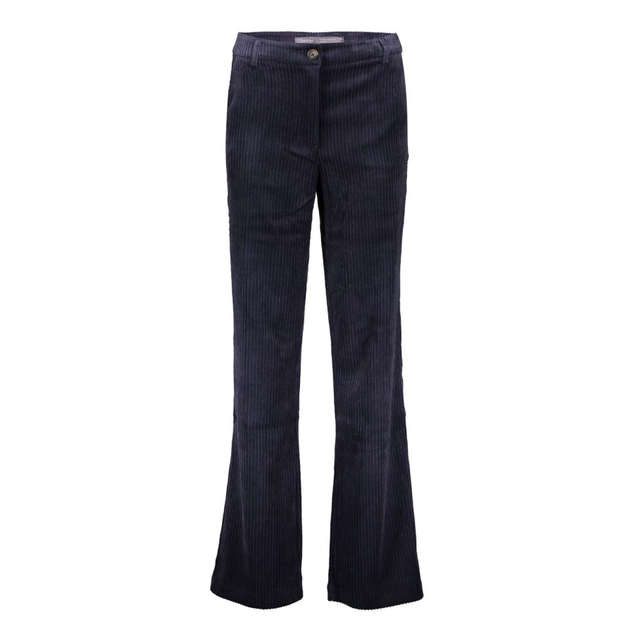 Vrouwen Geisha Fashion | Geisha Dames Corduroy Broek 31532-10 Navy