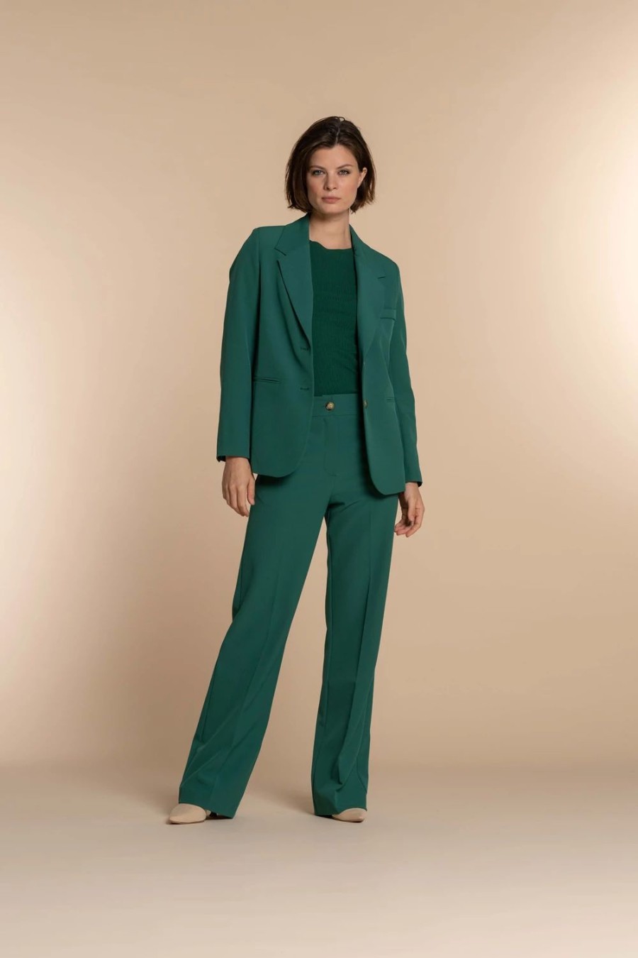 Vrouwen Geisha Fashion | Geisha Dames Pantalon 31567-32 Groen
