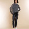 Vrouwen Geisha Fashion | Geisha Chiffon Mesh Top Stippenprint 23642-20 Grijs