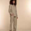 Vrouwen Geisha Fashion | Geisha Dames Pantalon Met Naad 31654-20 Sand