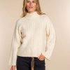 Vrouwen Geisha Fashion | Geisha Dames Kabeltrui 34882-43 Off-White