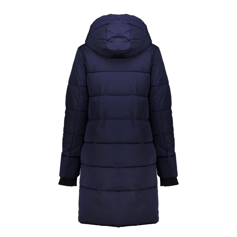 Vrouwen Geisha Fashion | Geisha Dames Puffer Jas 38533-12 Navy