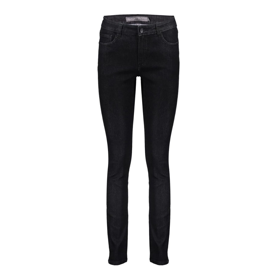 Vrouwen Geisha Fashion | Geisha Skinny Jeans Repreve 21711-10 Black Denim