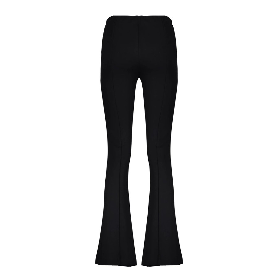Vrouwen Geisha Fashion | Geisha Dames Flared Punto Pantalon 31544-10 Zwart