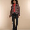 Vrouwen Geisha Fashion | Geisha Dames Oversized Tweed Jasje 35515-10 Anthracite