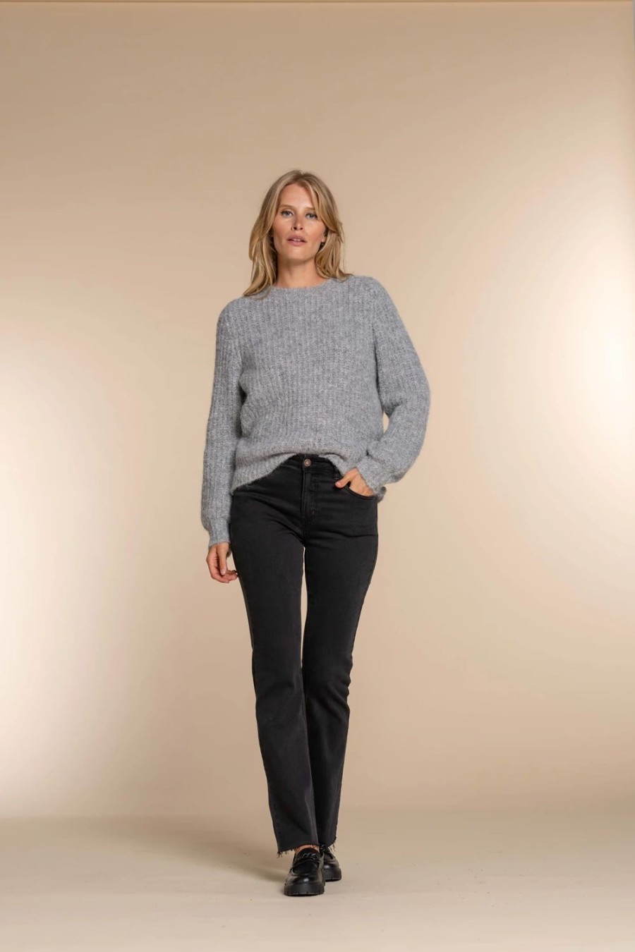 Vrouwen Geisha Fashion | Geisha Dames Skinny Jeans 31595-60 Lou Black Denim