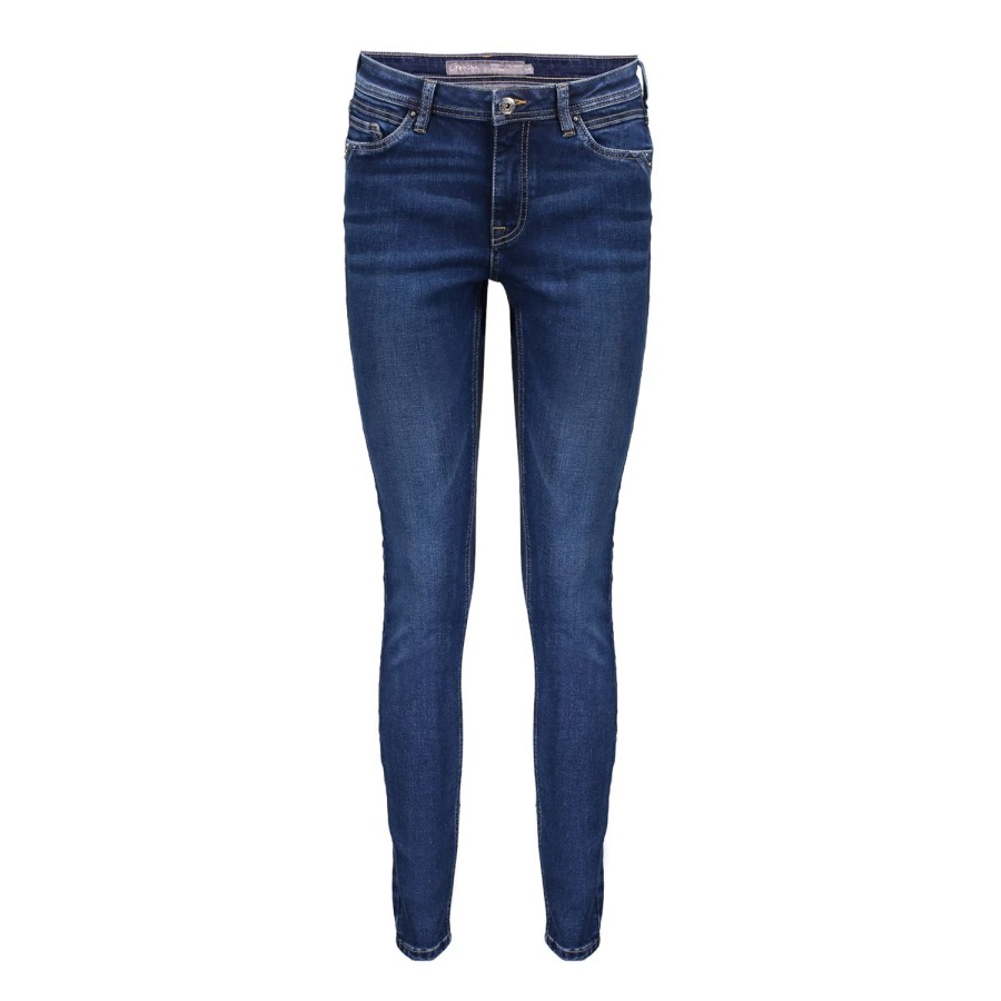 Vrouwen Geisha Fashion | Geisha Skinny Jeans Pocket Details 21584-50 Lou Dark Blue Denim