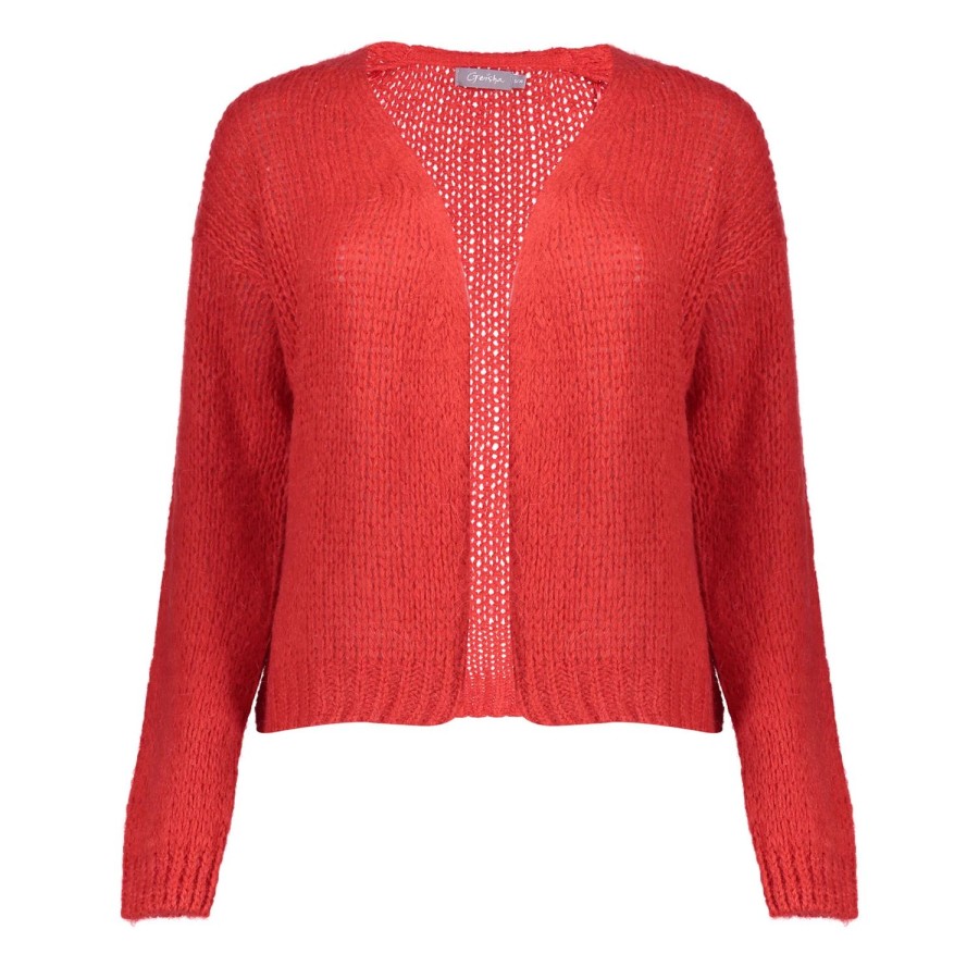 Vrouwen Geisha Fashion | Geisha Dames Uni Vest 34859-70 Rood