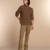Vrouwen Geisha Fashion | Geisha Dames Flared Jog Jeans 31542-10 Dark Sand